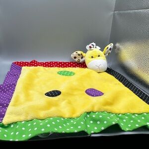 Baby Ganz Lookie Loos Lovey Security Blanket Plush Giraffe Dot 13” Stuffed READ